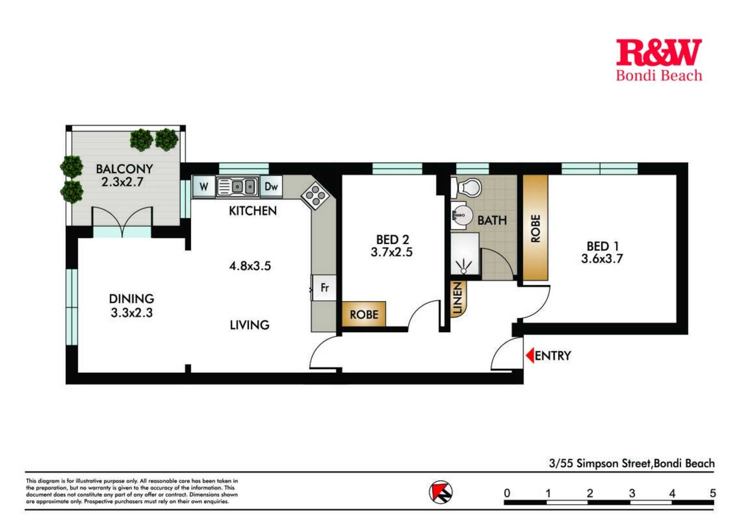 3/55 Simpson Street Bondi Beach